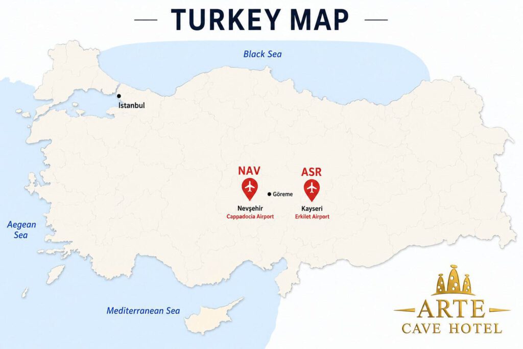 Kapadokya'ya Nasıl Gidilir? Uçakla Ulaşım Rehberi nav-asr
